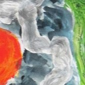 ohne titel, 2024, mischtechnik auf papier, 83,8x59,4 cm, copyright vg bildkunst + axel hptner